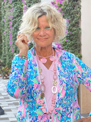 Pink Pearl Shell  Necklace