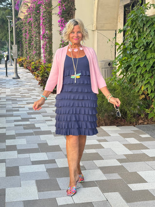 MIAMI NIGHT NAVY CHA CHA RUFFLE