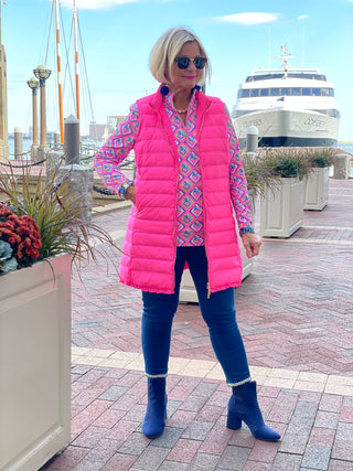 LULU-B HOT PINK PUFFER VEST