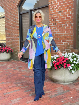 Ethyl Draped Open Front Cardi - Anticipate