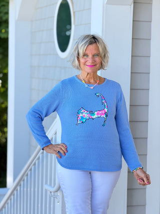 BEACH CLUB PERRI CAPE COD MAP SWEATER LULU-B