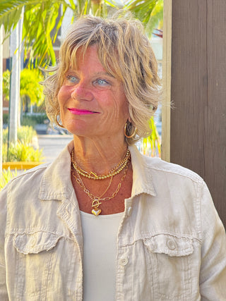 KEY WEST STONE LINEN JACKET - Cathys Place