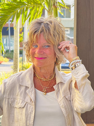 KEY WEST STONE LINEN JACKET - Cathys Place