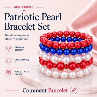 5PCS - Pearl Stretch Bracelets Cathys Place