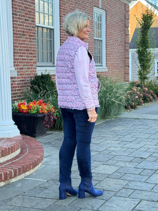 LULU-B AUBRY PINK SHORT PUFFER VEST