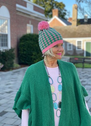 HOLIDAY GREEN RUFFLE WRAP