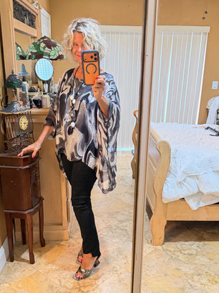 Sofia Swirl Kaftan TINA Stephens Italy/Tees By Tina