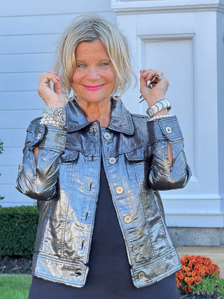 HOLIDAY BLACK METALLIC JACKET