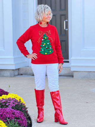 TREE Tree Embellished Christmas Sweater Cathys Place