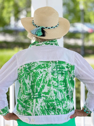 HARBOR LIGHTS GREEN LINEN JACKET Cathys Place
