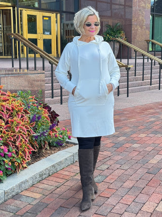 Lulu b kangaroo pocket pearl scuba dress