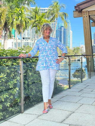 LULU B CORAL BREEZE TUNIC