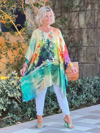 Sunset Palms Modal Kaftan KikiSol