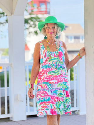 PINK PARADISE GARDEN CHA CHA DRESS TANGO MANGO
