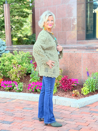 OLIVE CROCHET CARDIGAN Cathys Place