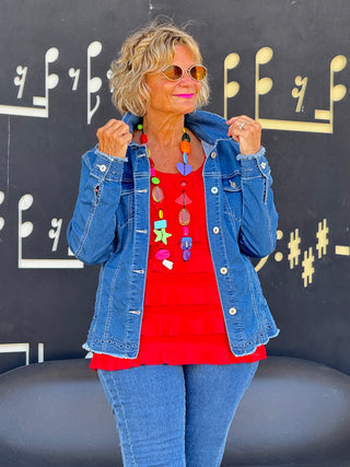 Ethyl Eyelet Elegance Jacket - Edison