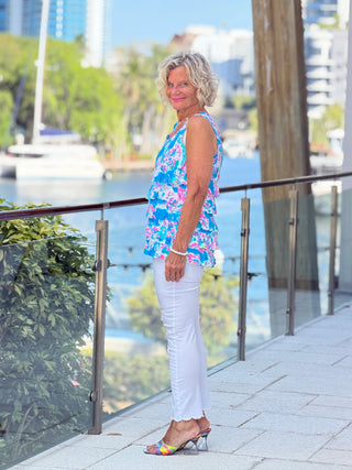 LULU B PALM BEACH SPLASH CHA CHA TANK Cathys Place