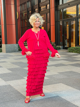 SECRET RED HEART BLING NECKLACE - Cathys Place