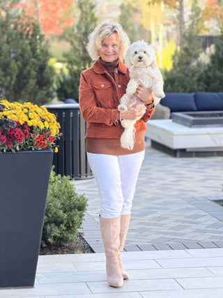 LULU-B  COPPER VELOUR JACKET LULU-B
