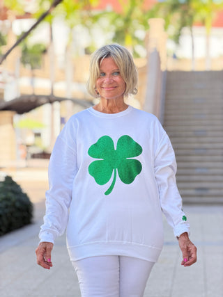 St Patricks Day Glitter s weatshirt/Irish Sweatshirt One Nine