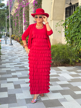 LULU-B CRIMSON RED CHA CHA MAXI