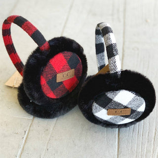 CC Buffalo Plaid Earmuff ( EM-2380 ) Truly Contagious