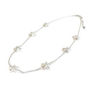Starfish Brass Charm Statement Snake Chain Necklace