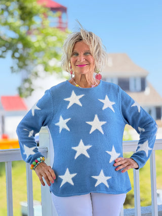 LULU B PERRI DOCKSIDE FUZZY SWEATER LULU-B