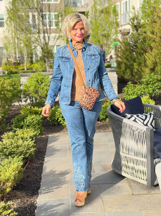 Ethyl Statement Denim Jacket - Bashful white ETHYL JEANS