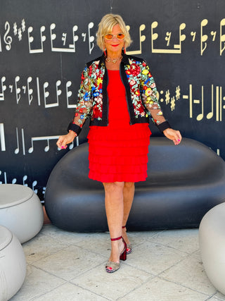 LULU-B RED CRIMSON CHA CHA DRESS