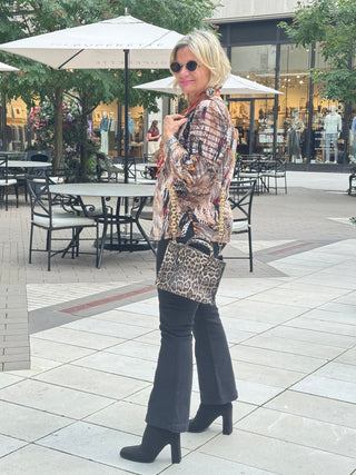 LEOPARD TAN FASHION TOP