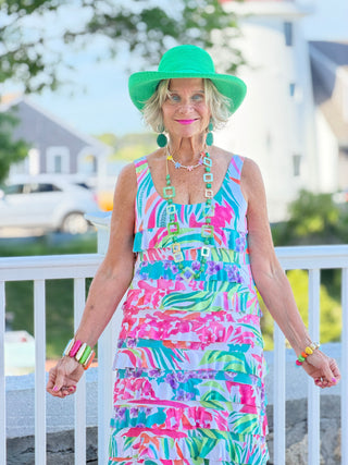 PINK PARADISE GARDEN CHA CHA DRESS TANGO MANGO