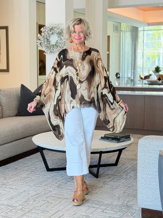 TRAVELING  STYLE SILK TOP Cathys Place