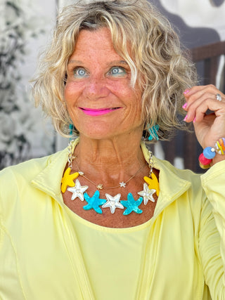 Sunshine Starfish Necklace Set Cathys Place