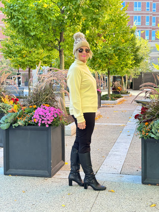 Leopard Pom Pom Hat