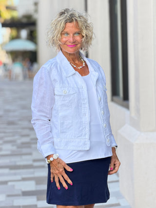 NAUTICAL SEAS THE DAY LINEN JACKET TANGO MANGO