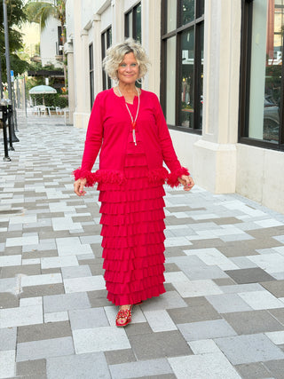 SECRET RED HEART BLING NECKLACE - Cathys Place