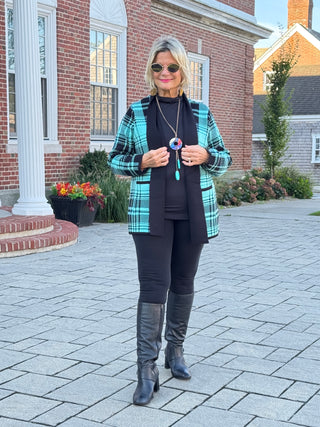 SOUTHERN NIGHTS TEIL POCKET SWEATER