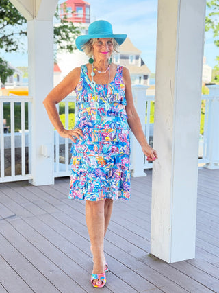 SEASIDE JEWELS CHA CHA DRESS TANGO MANGO
