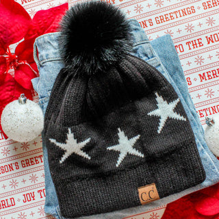CC Star Pom Beanie ( HAT-4023 ) Truly Contagious