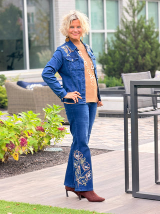 ETHYL FLOWER EMBROIDERED JEAN ETHYL JEANS