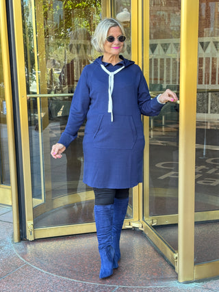 Lulu b kangaroo Navy scuba dress