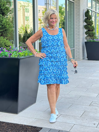 BAHAMA BLUE TURTLE CHA CHA DRESS
