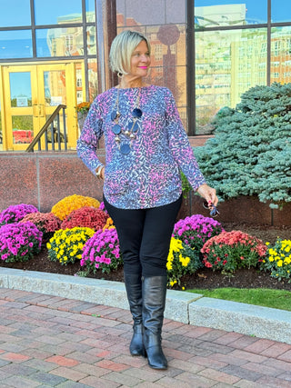 LULU-B SHADES OF ROYAL 2 POCKET SCOOP