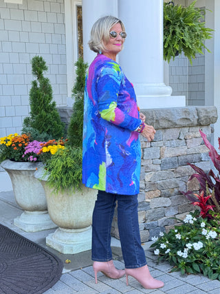 RIVER CRUISE BLUE CARDIGAN