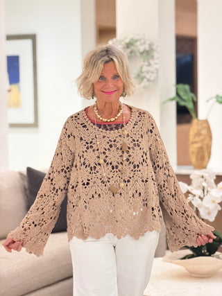 AUTUMN STYLE STYLING  CROCHET TOP Cathys Place