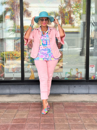 Ethyl The Pink Mellow Jacket - Illusion