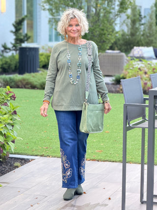 AUTUMN OLIVE STYLING TOP Cathys Place