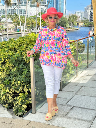 COLOR ME BEAUTIFUL ASYMMETRIC TOP
