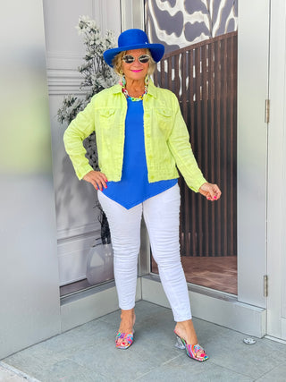 KEY WEST LIME LINEN JACKET